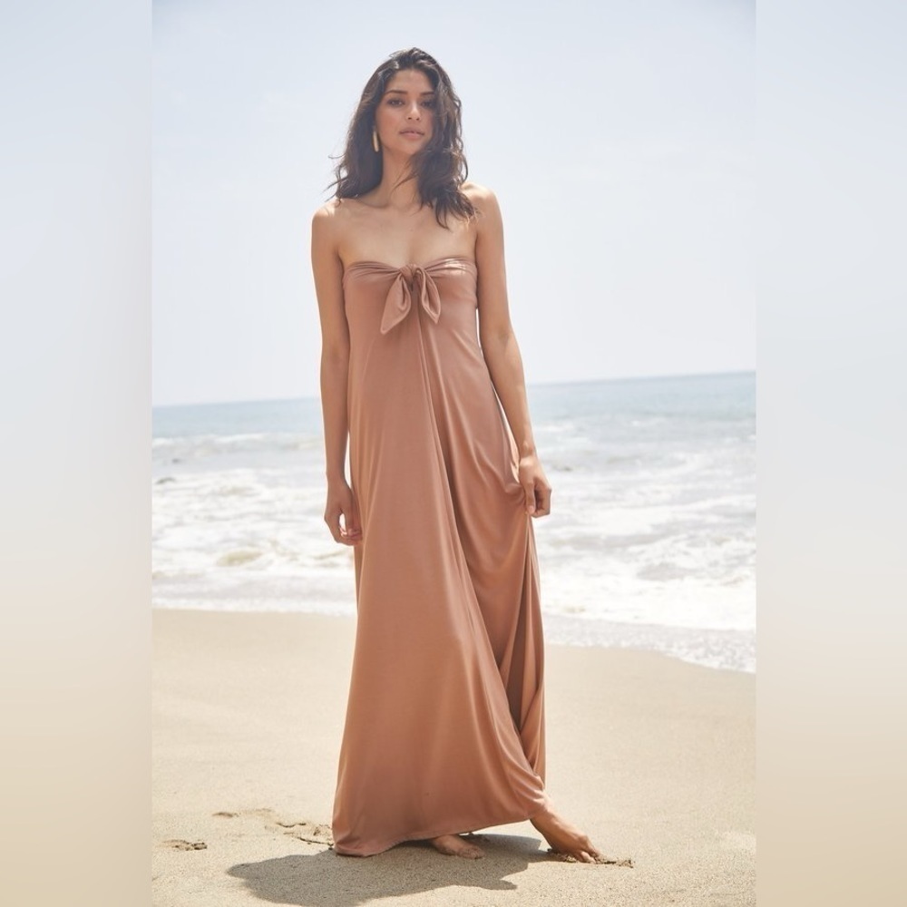 Rachel Pally Tamra Maxi Dress in Suntan Sz Small - NWT